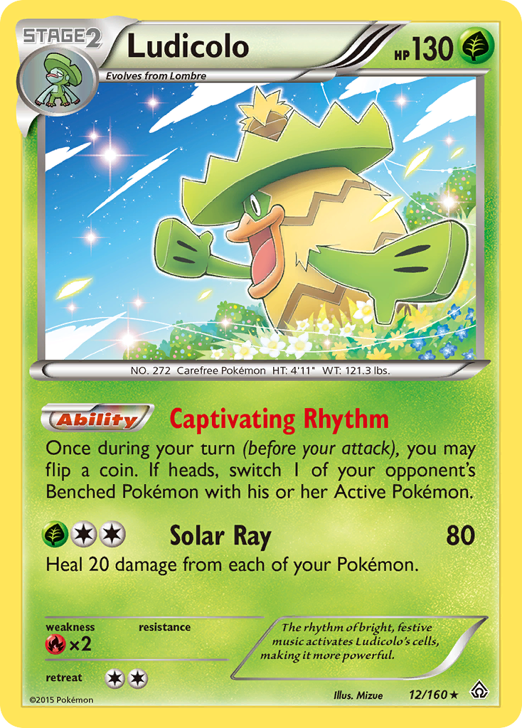 Primal Clash Holo Ludicolo #12/160